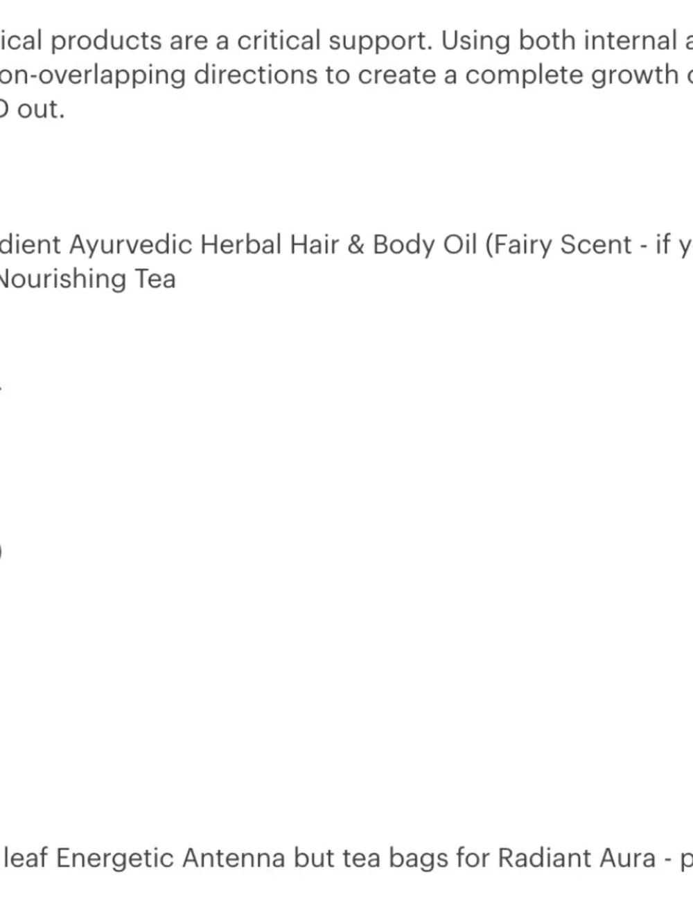 Luscious Locks Hair Gift Bundle (Oil, Rinse, Tea): Ayurvedic Organic Herbs
